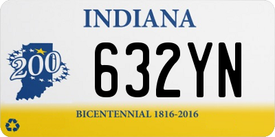 IN license plate 632YN