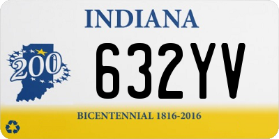 IN license plate 632YV