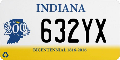 IN license plate 632YX