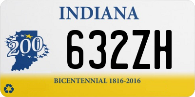 IN license plate 632ZH