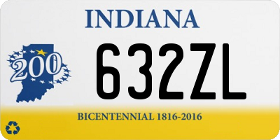 IN license plate 632ZL