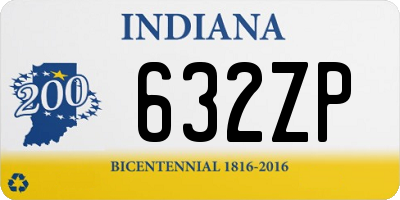 IN license plate 632ZP