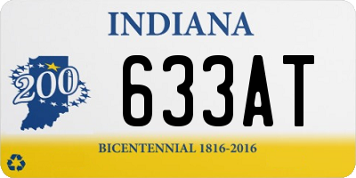 IN license plate 633AT