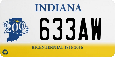 IN license plate 633AW