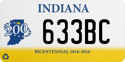 IN license plate 633BC