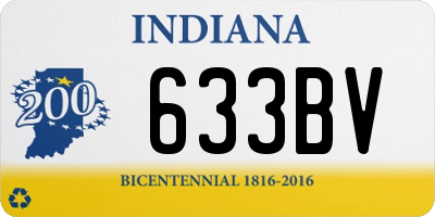 IN license plate 633BV