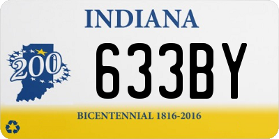IN license plate 633BY
