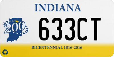 IN license plate 633CT