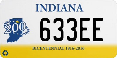 IN license plate 633EE