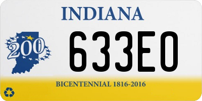 IN license plate 633EO