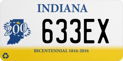 IN license plate 633EX