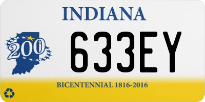 IN license plate 633EY