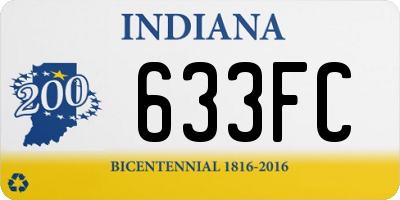 IN license plate 633FC