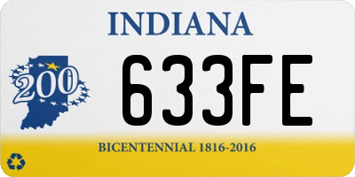 IN license plate 633FE