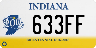 IN license plate 633FF