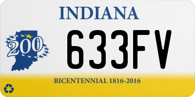 IN license plate 633FV