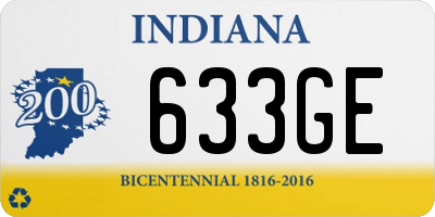 IN license plate 633GE