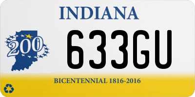 IN license plate 633GU