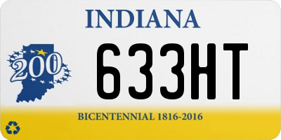 IN license plate 633HT