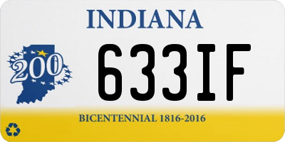 IN license plate 633IF