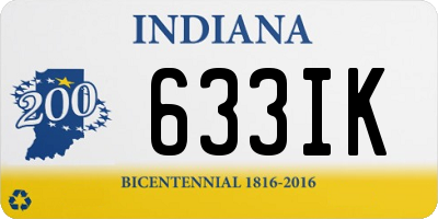 IN license plate 633IK