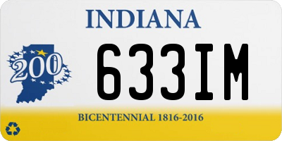 IN license plate 633IM