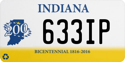 IN license plate 633IP