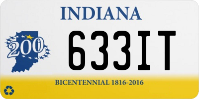 IN license plate 633IT