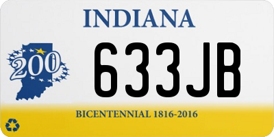 IN license plate 633JB