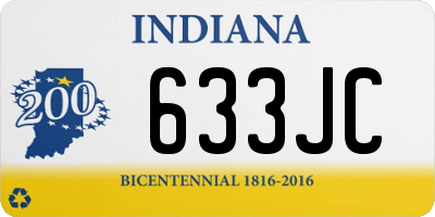 IN license plate 633JC