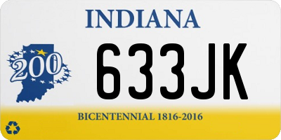 IN license plate 633JK