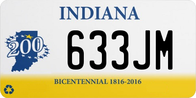 IN license plate 633JM