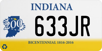 IN license plate 633JR