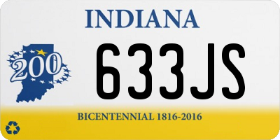 IN license plate 633JS