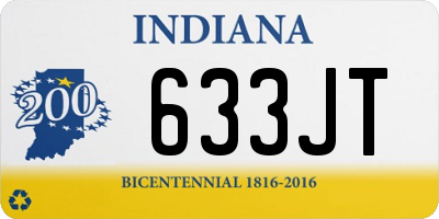 IN license plate 633JT
