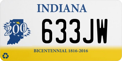 IN license plate 633JW