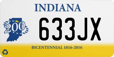 IN license plate 633JX