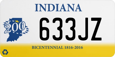 IN license plate 633JZ