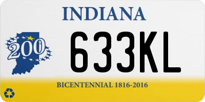 IN license plate 633KL