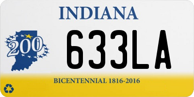 IN license plate 633LA