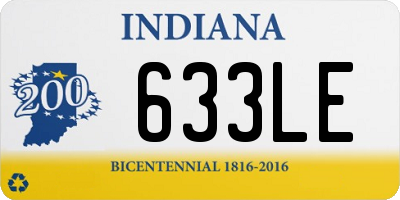 IN license plate 633LE