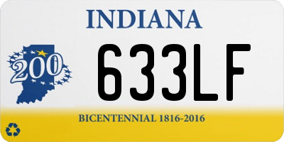 IN license plate 633LF