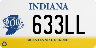 IN license plate 633LL