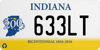 IN license plate 633LT