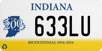 IN license plate 633LU