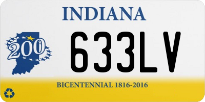 IN license plate 633LV