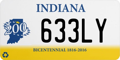 IN license plate 633LY