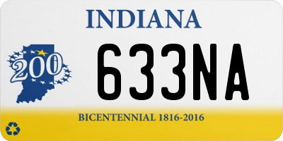 IN license plate 633NA