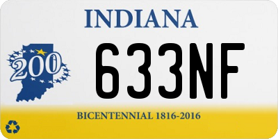 IN license plate 633NF