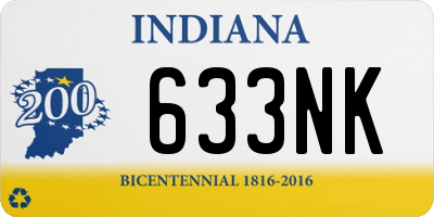 IN license plate 633NK